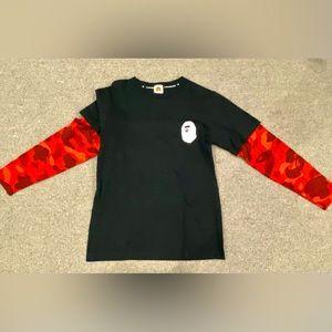 BAPE KIDS Long Sleeves Tee (Size 160 Brand New)